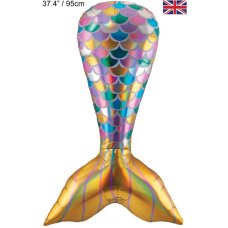 37.4inch Iridescent Mermaid Tail Pack 1