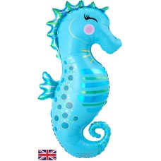 40inch Iridescent Blue Seahorse Pack 1