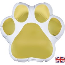 20inch White/Gold Paw Pack 1
