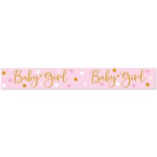 Sparkling Baby Girl Dots Holographic Banner Pack 1