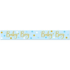 Sparkling Baby Boy Dots Holographic Banner Pack 1