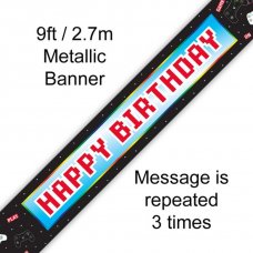 Controller Happy Birthday Holographic Banner Pack 1