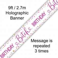 Birthday Bitch Holographic Banner Pack 1