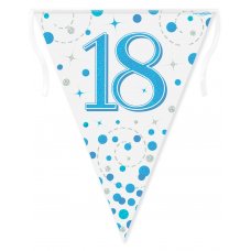 Sparkling Fizz Blue Bunting 18 Pack 1