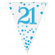 Sparkling Fizz Blue Bunting 21 Pack 1