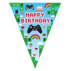 Blox Game Birthday Holographic Bunting Pack 1