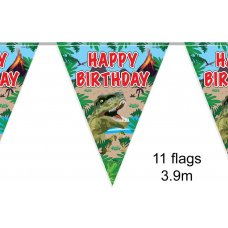 Bunting Jurassic Dinosaur Happy Birthday Pack 1