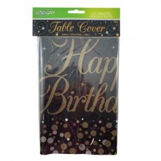 Sparkling Fizz Black Gold T/Cover Rect HBirthday P1