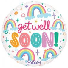 18 Inch Get Well Soon Rainbows Pack 1