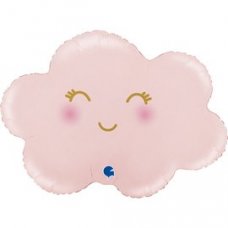 30inch Cloud Satin Pastel Pink Shape P1